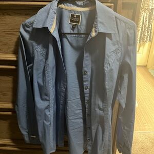 Express Sky Blue Dress Shirt